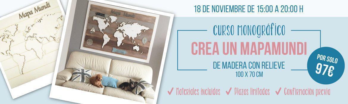 Nuevo curso monográfico para realizar un mapamundi en Madrid, ¿te lo vas a perder?