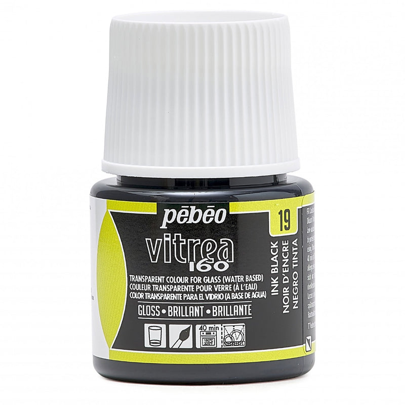 Pebeo Vitrea 160 - 19 Negro Tinta 111019