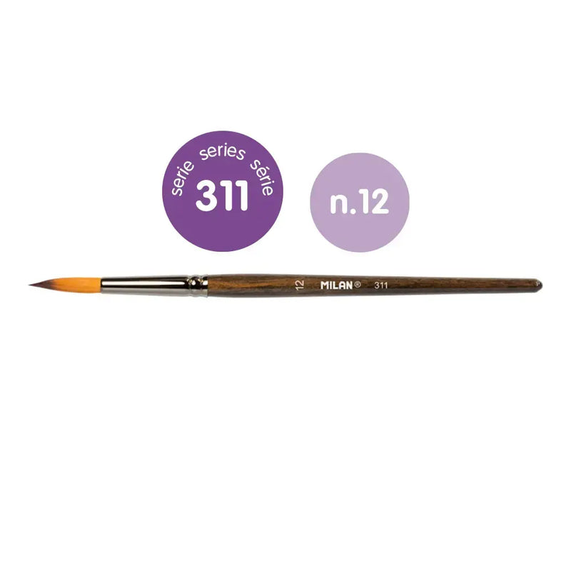 Milan Pincel Serie 311 Nº12 Redondo 80472B