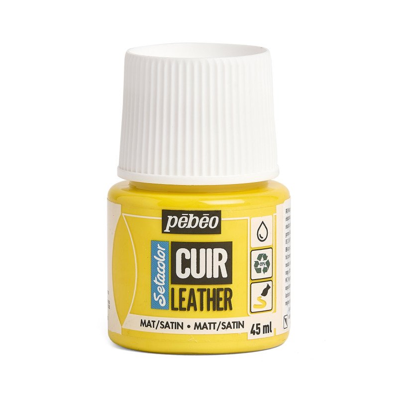 Pebeo Setacolor Cuir/Leather Vivid Yellow 295602