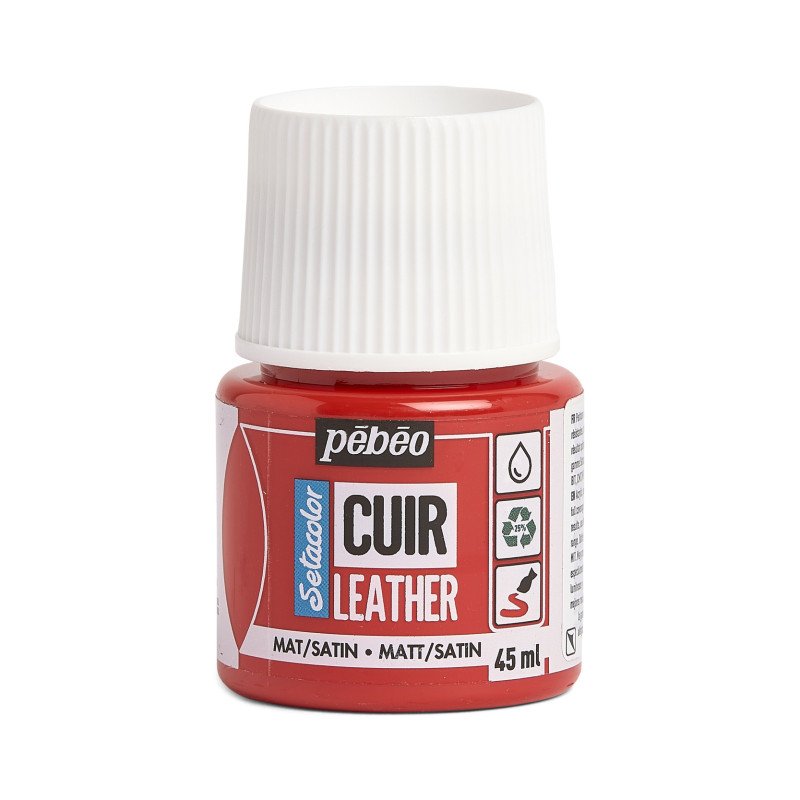Pebeo Setacolor Cuir/Leather Intense Red 295605