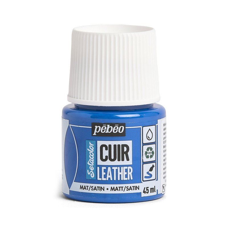 Pebeo Setacolor Cuir/Leather Ocean Blue 295611