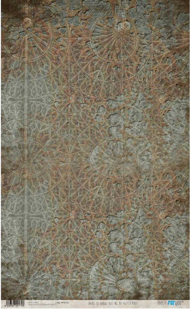 Papel arroz Papers for you 54x33cm Killing me softly rust - PFY2175
