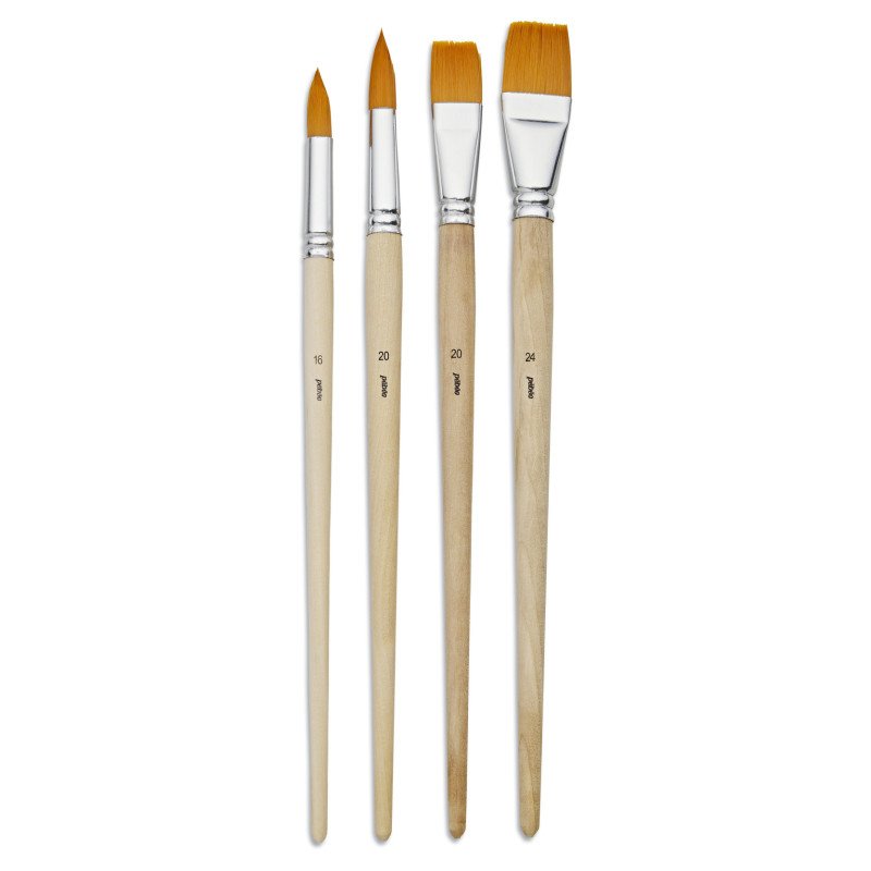 Pebeo brushes set 6 acrylic flats P952310