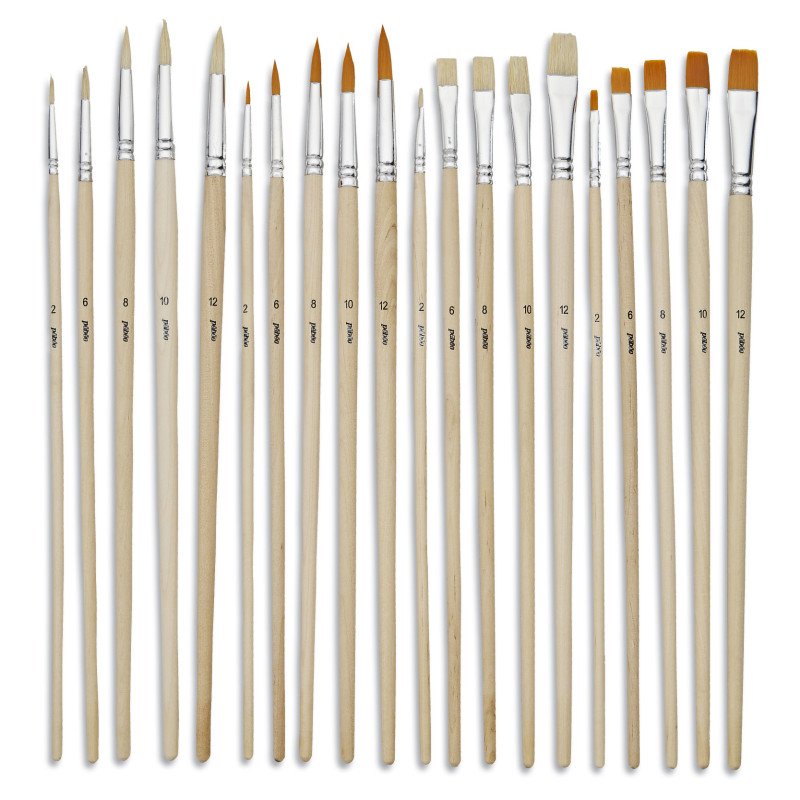 Pebeo brushes set 6 acrylic flats P952310