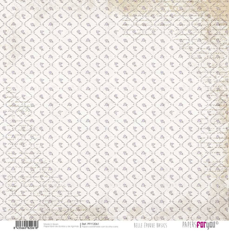 Copia de Papersforyou kit 12 papeles scrap+2 hojas recortables PFY12058 Belle Epoque PAPERS FOR YOU CENTROARTESANO