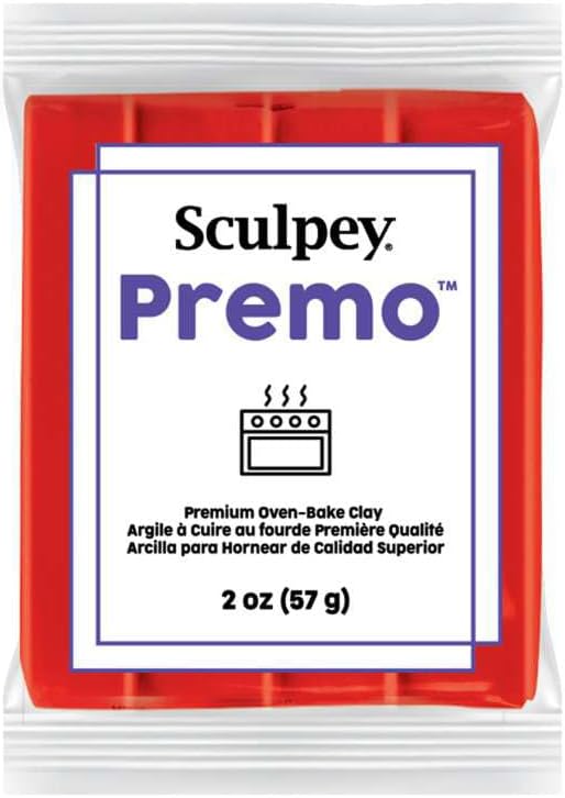 Sculpey Premo 57g - Arcilla para hornear - rojo cadmio - PE025382