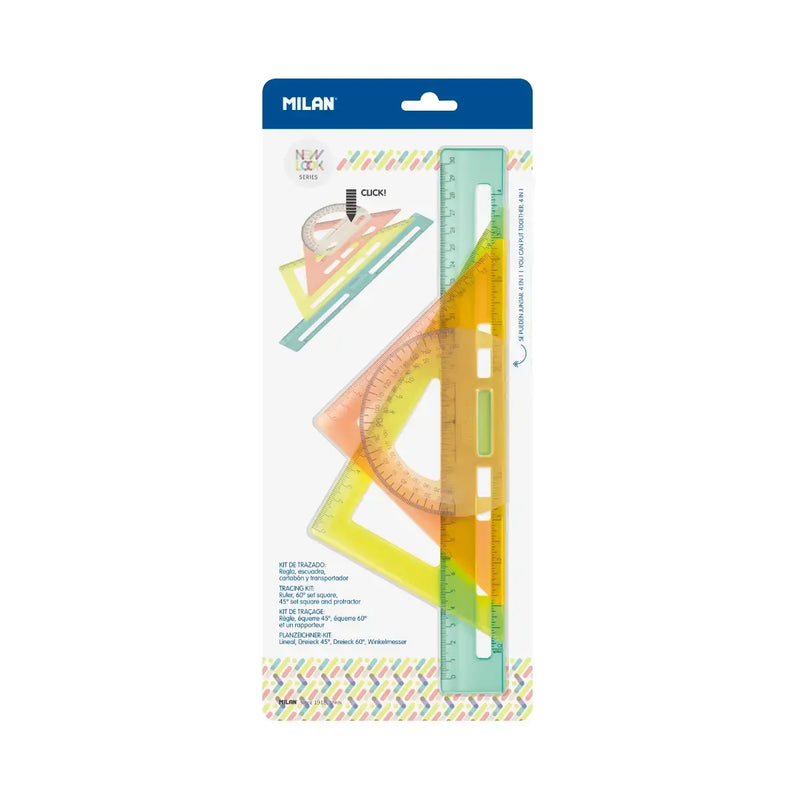 Crayons triangulaires bicolores 6 couleurs métallisées-fluorescentes