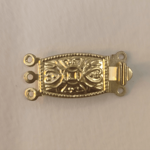 cierre collar rectangular  25x10mm dorado 2 unidades CENTROARTESANO CENTROARTESANO