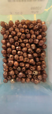 Bolas de cristal  Checas de 4mm Centroartesano Cobre CENTROARTESANO