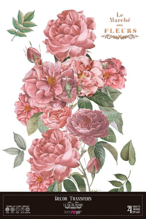 Transfer decorativo "La vie en Fleurs" pfy14822 Centroartesano CENTROARTESANO