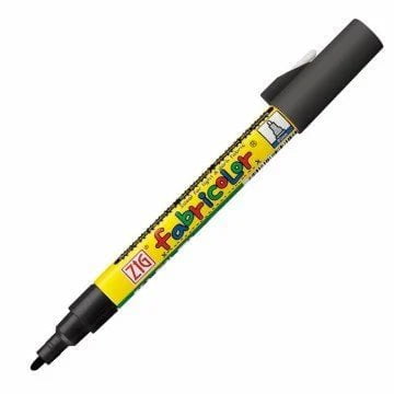 Rotulador tela Zig fabricolor  PFC-20 negro CHOPO CENTROARTESANO
