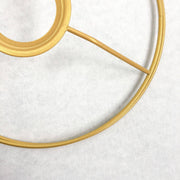 Kit de dos anillos metalicos para tambor de lampara de 20cm de diametro dorados DANNELLS CENTROARTESANO