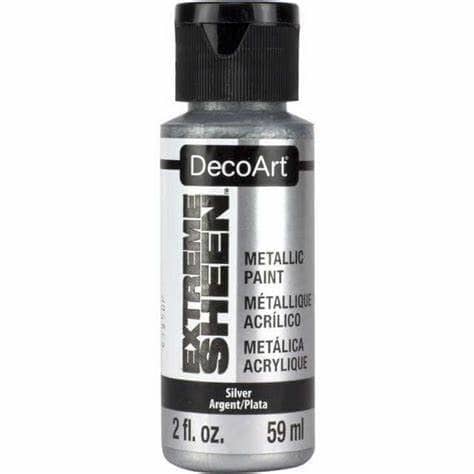 Americana Extreme Sheen acrilica metalica 59ml DPM013 Plata DECOART CENTROARTESANO