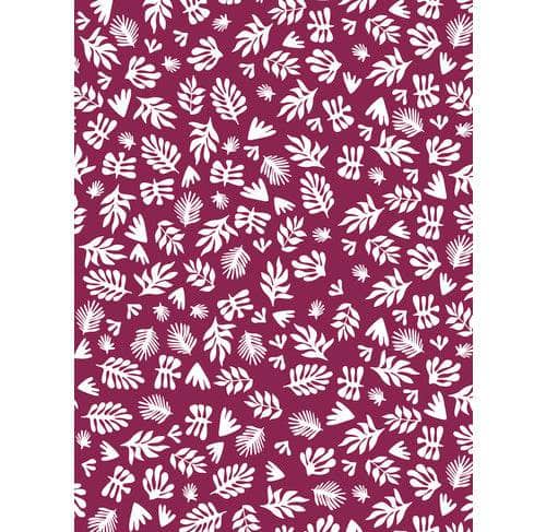 Papel decopatch FDA859 hojas sobre fondo burdeos DECOPATCH CENTROARTESANO