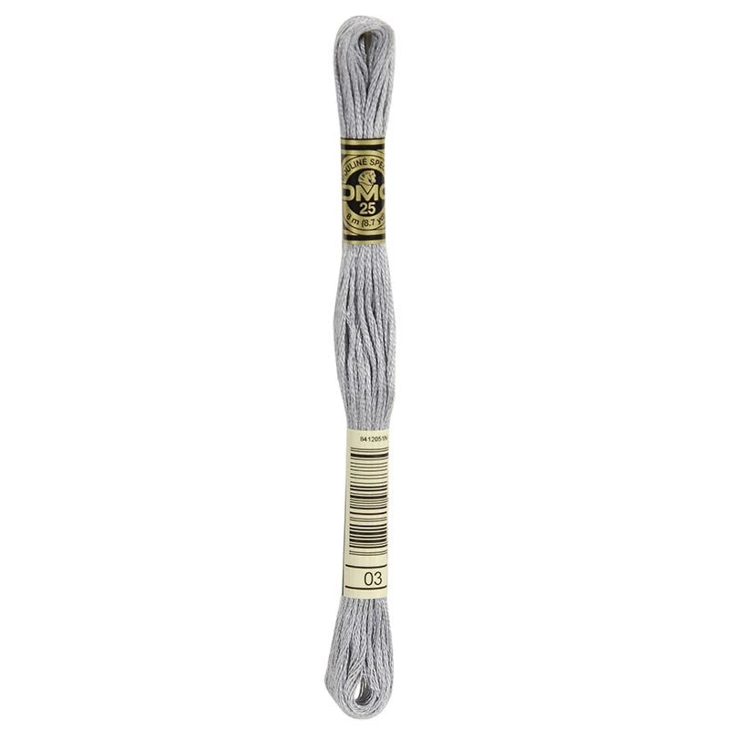 Hilo Bordar Mouliné Special DMC Tonos blanco a Negro