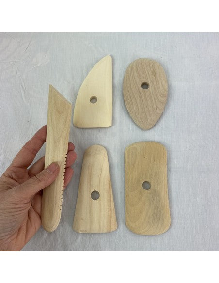 Kit Chapas de tornear de madera 5 pcs 3170089