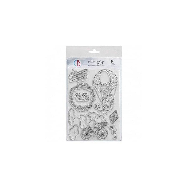 Ciao Bella set de sellos silicona transparentes PS8098 Hello World MONTEJO CENTROARTESANO