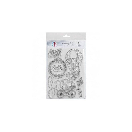 Ciao Bella set de sellos silicona transparentes PS8098 Hello World MONTEJO CENTROARTESANO