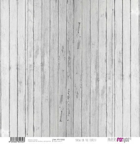 Kit Papersforyou papel scrap Vellum 6ud 125gr 12x12" Snow on the Forest pfy12526 PAPERS FOR YOU CENTROARTESANO