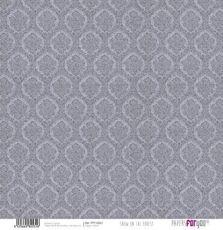 Kit Papersforyou papel scrap Vellum 6ud 125gr 12x12" Snow on the Forest pfy12526 PAPERS FOR YOU CENTROARTESANO