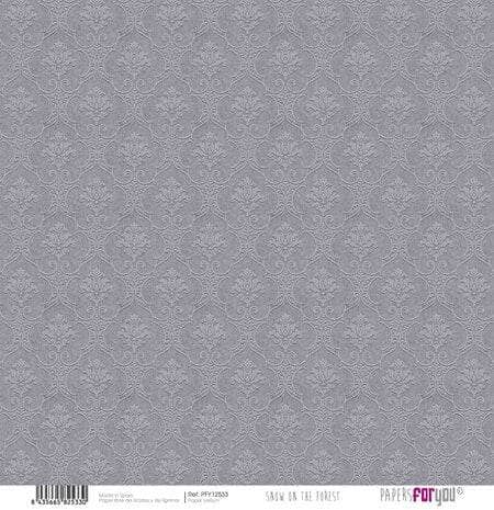 Kit Papersforyou papel scrap Vellum 6ud 125gr 12x12" Snow on the Forest pfy12526 PAPERS FOR YOU CENTROARTESANO