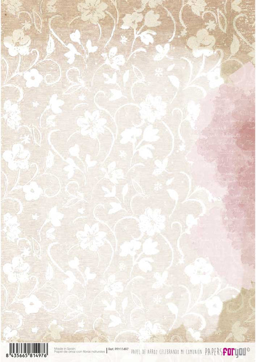 Papel arroz Papers for you 30x21cm PFY11497 Celebrando mi comunion PAPERS FOR YOU CENTROARTESANO