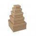 5 Cajas cartón piedra cuadrada 6738300 RAYHER CENTROARTESANO