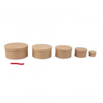 una Caja cartón piedra redondas 6738200-1 RAYHER CENTROARTESANO