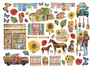Stamperia Die Cuts DFLDC77 Sunflower Art Colection STAMPERIA CENTROARTESANO