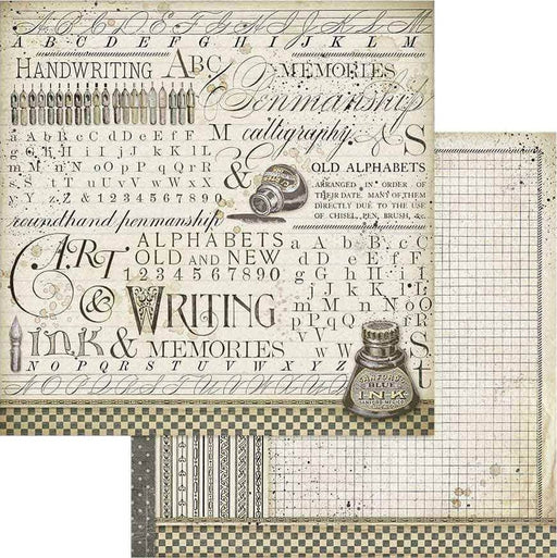 Stamperia papel scrap SBB740 Tinta caligrafia STAMPERIA CENTROARTESANO
