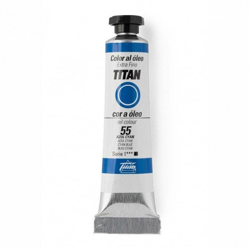 Oleo titan 20ml nº055 Azul Cyan TITAN Oferta CENTROARTESANO