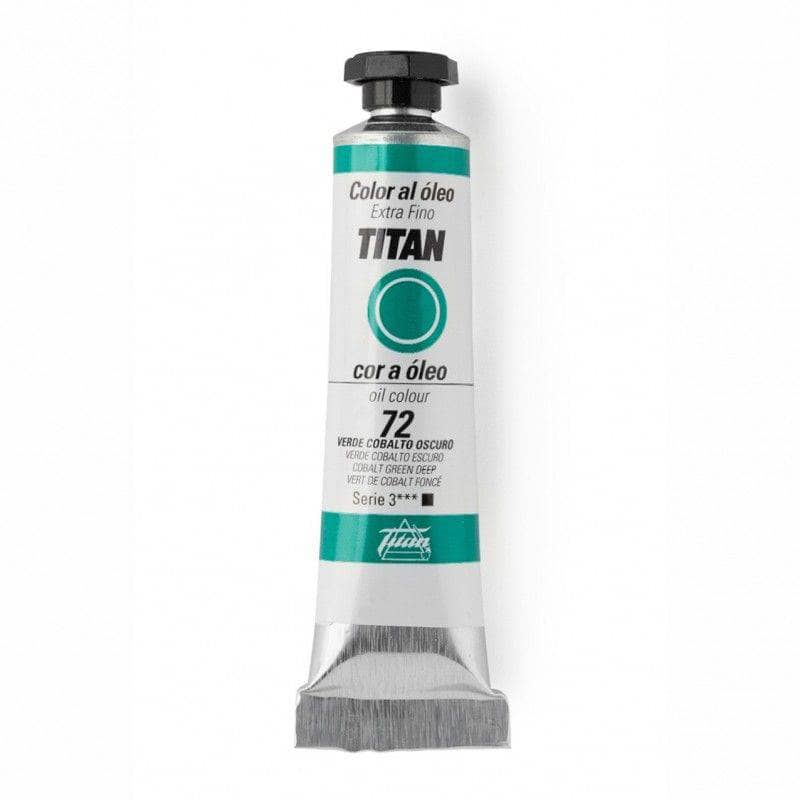 Oleo titan 20ml nº072 Serie 3 Verde Cobalto Oscuro TITAN Oferta CENTROARTESANO