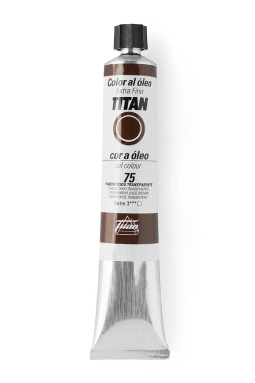 Oleo titan 20ml nº75 Pardo oxido transparente TITAN Oferta CENTROARTESANO