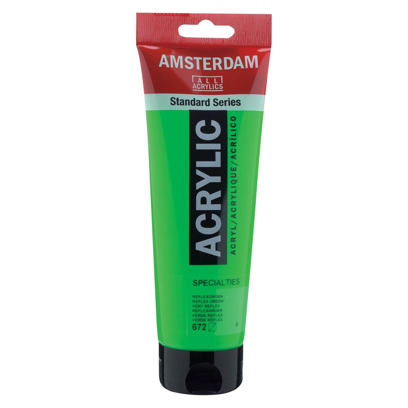 Standard Series Colores Acrílicos Tubo 250 ml Verde Reflex 672 AMSTERDAM CENTROARTESANO