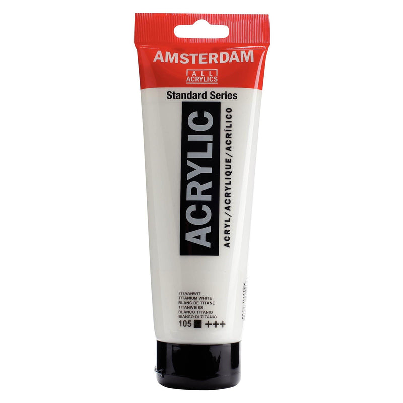 Standard Series Colores Acrílicos Tubo 250ml 105 Blanco de Titanio AMSTERDAM CENTROARTESANO