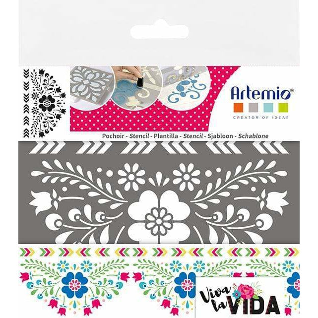 Artemio template 10x15 15020103 Viva la vida flower