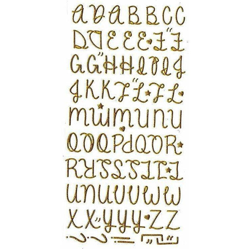 Artemio stickers abecedario gliter oro 11004568 ARTEMIO CENTROARTESANO