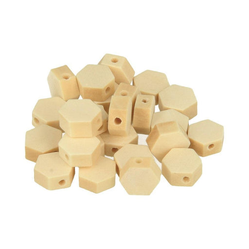 Artemio Lucy perla madera exagono 10x4.7mm 25pc 21005004 ARTEMIO Oferta CENTROARTESANO