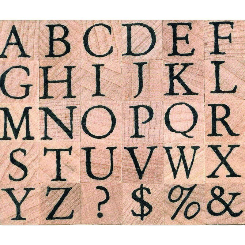 Artemio sellos madera abecedario may·sculas ARTA61 ARTEMIO Oferta CENTROARTESANO