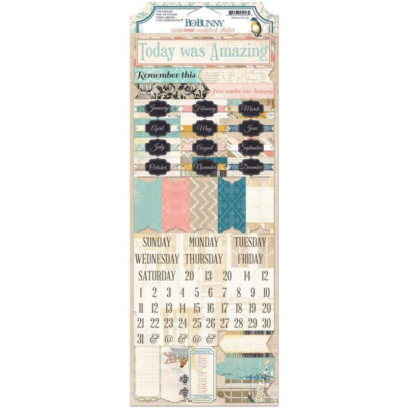 Bobunny cardstock the avenues miscme!  stickers BOBUNNY CENTROARTESANO