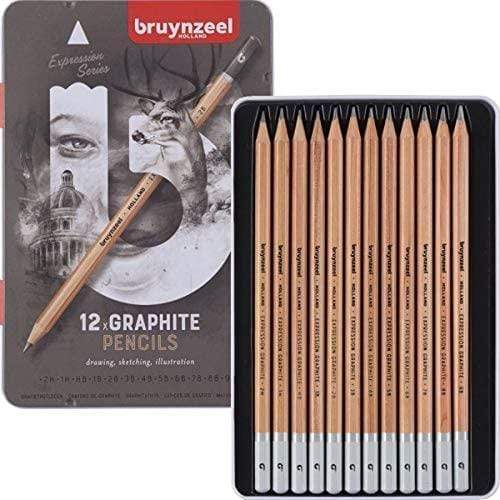 Caja metalica de lapiceros Bruyzeel 12 lapiceros para ilustracion BRUYNZEEL CENTROARTESANO
