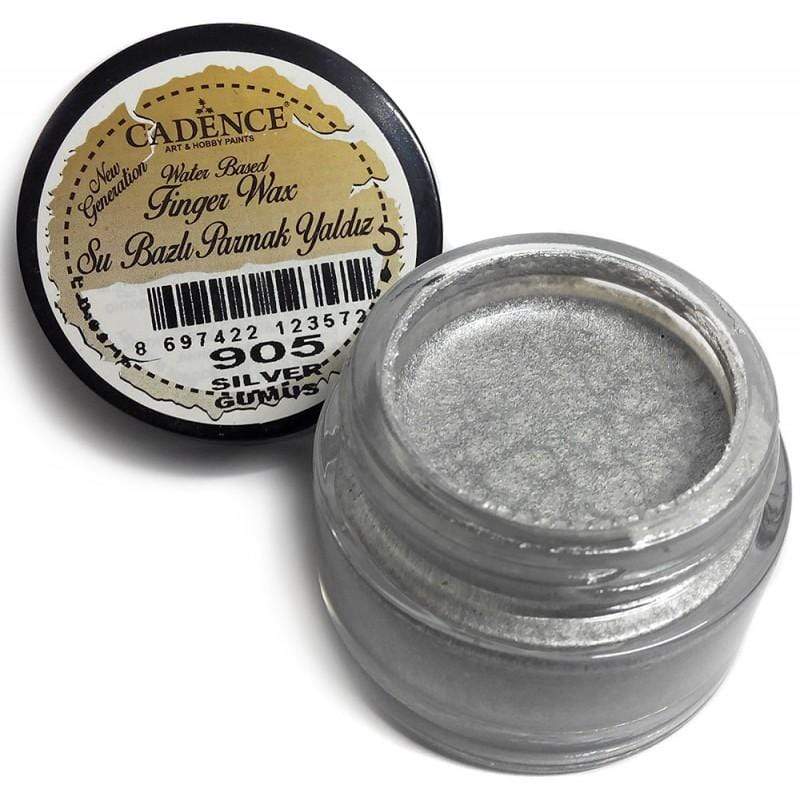 Cadence Finger Wax pintura dedo cera crema 20ml 905 Plata CADENCE CENTROARTESANO