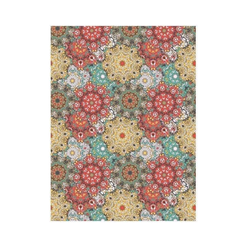 Cadence papel arroz 670 Etnico flores rojas