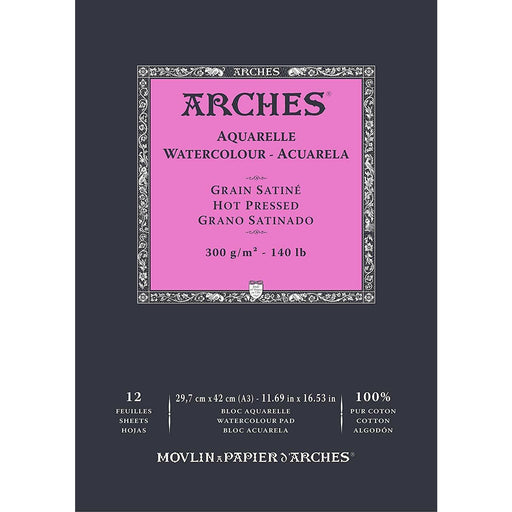 bloc de papel de acuarela Arches A1795099 algodon 300g Can CENTROARTESANO