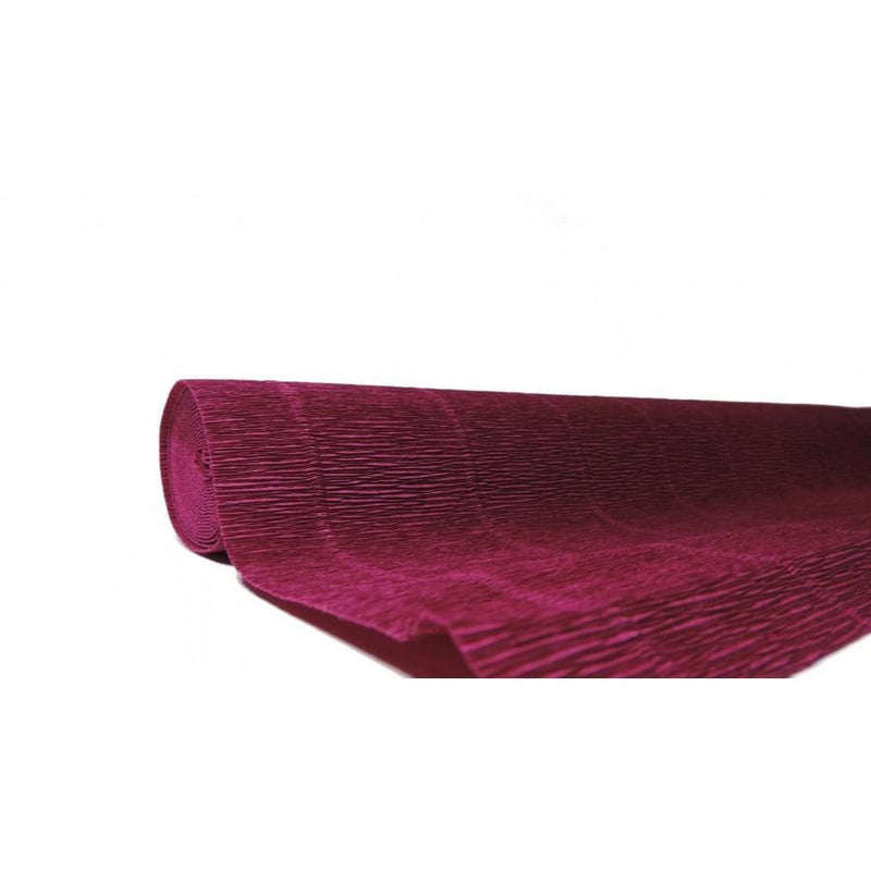 Papel Crepe Pinocho extra 180g 50cmx2,5m 588 Rubi oscuro CARTOTECNICA ROSSI CENTROARTESANO