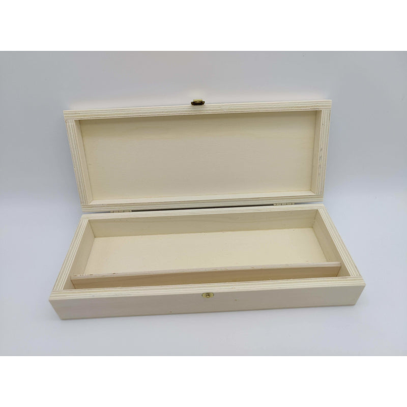 Wooden box 31x14.5x4.8cm outside