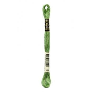 Hilo Bordar Mouliné Special DMC Tonos Verdes