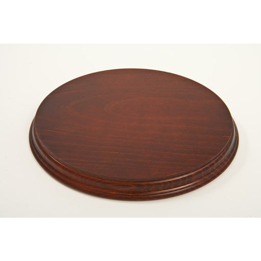 Peana madera redonda nogal brillo 16cm (arriba) CHOPO CENTROARTESANO