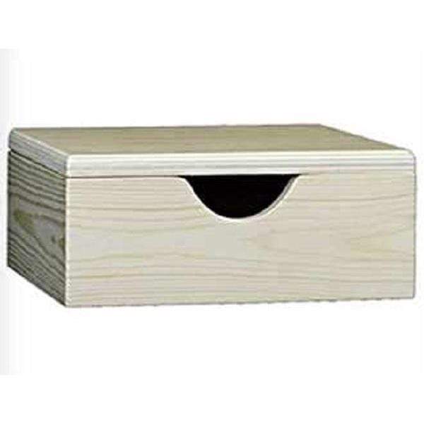 Servilletero de madera con tapa 19x19x8 0090010 CHOPO CENTROARTESANO